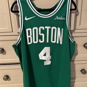 NBA Green and White Jrue Holiday Basketball Jersey - Icon Edition